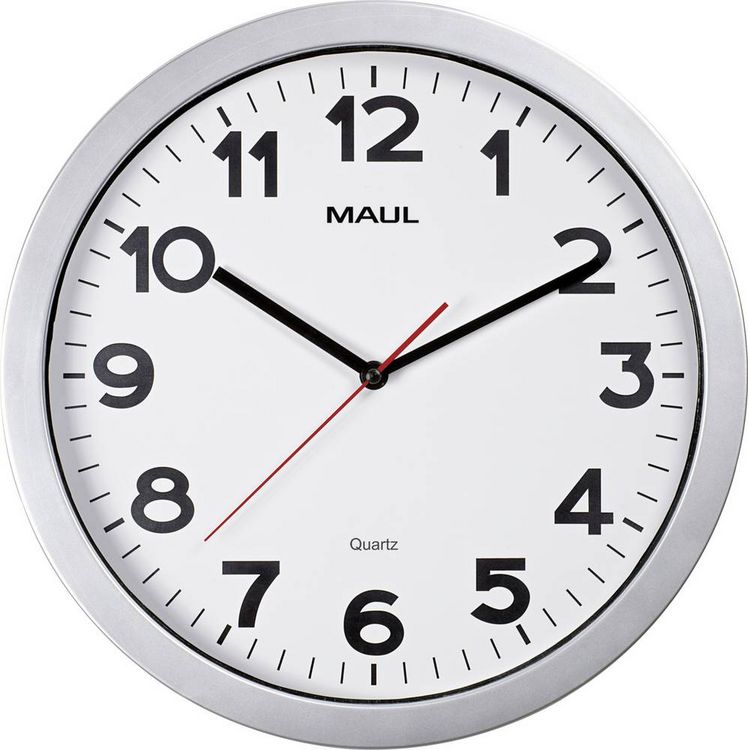 Produktbild: Maul 9053695 Quarz Wanduhr 35cm x 350mm x 30mm x 50mm Silber