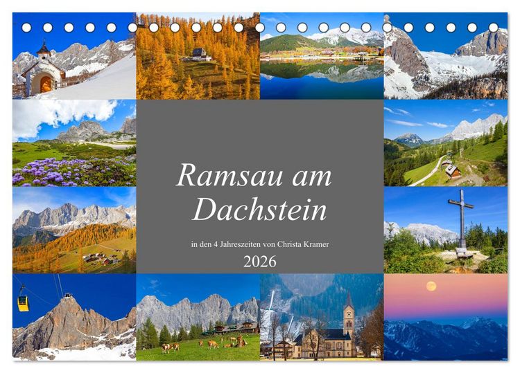Produktbild: Ramsau am Dachstein (Tischkalender 2026 DIN A5 quer), CALVENDO Monatskalender