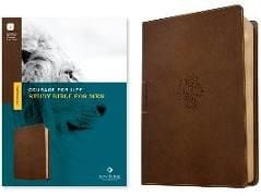 Produktbild: NLT Courage for Life Study Bible for Men, Filament Enabled (Leatherlike, Rustic Brown Lion)