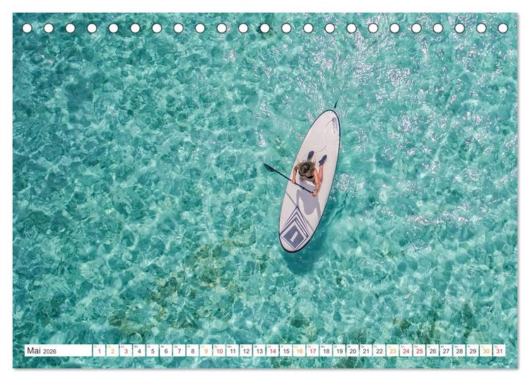 Produktbild: Stand-Up-Paddling SUP (Tischkalender 2026 DIN A5 quer), CALVENDO Monatskalender