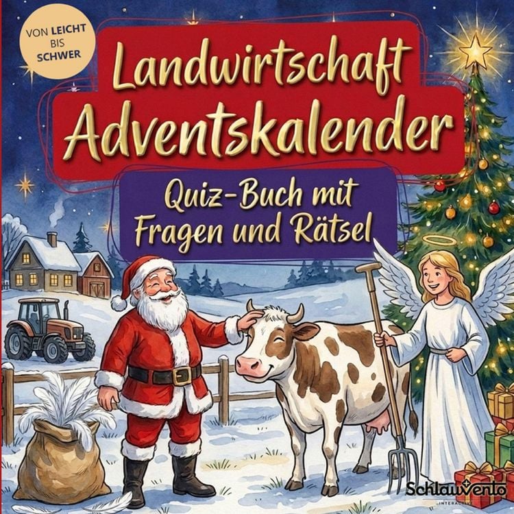 Produktbild: Landwirtschaft-Adventskalender: Quiz-Buch mit Fragen und R&auml;tsel