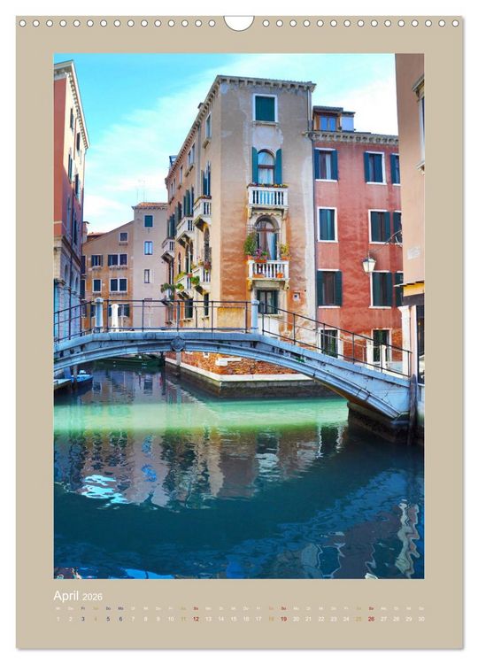 Produktbild: Erlebe mit mir Venedig im Winter (Wandkalender 2026 DIN A3 hoch), CALVENDO Monatskalender