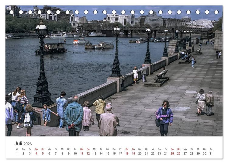 Produktbild: London - Vintage Views (Tischkalender 2026 DIN A5 quer), CALVENDO Monatskalender