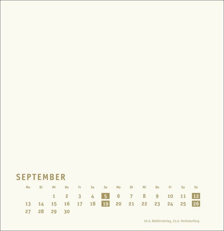 Produktbild: Premium-Bastelkalender gold gro&szlig; 2027