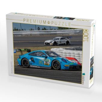 Produktbild: CALVENDO Puzzle Huber Motorsport / Porsche 911 GT3 R | 1000 Teile Lege-Gr&ouml;&szlig;e 64x48cm Foto-Puzzle f&uuml;r gl&uuml;ckliche Stunden