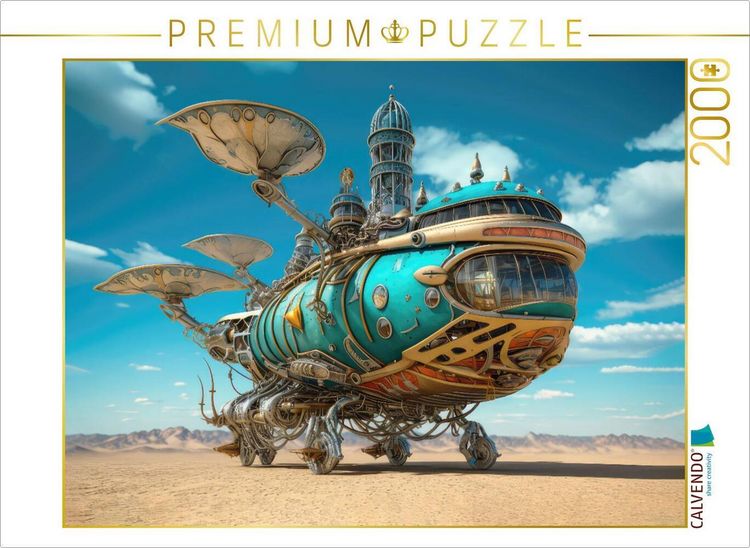 Produktbild: CALVENDO Puzzle Luftschiff-Fantasie | 2000 Teile Lege-Gr&ouml;&szlig;e 90x67cm Foto-Puzzle f&uuml;r gl&uuml;ckliche Stunden