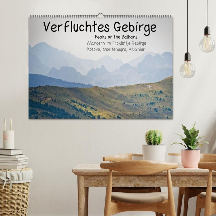 Produktbild: Verfluchtes Gebirge - Peaks of the Balkans - Wandern im Prokletije-Gebirge, Kosovo, Montenegro, Albanien (Wandkalender 2026 DIN A2 quer), CALVENDO Monatskalender