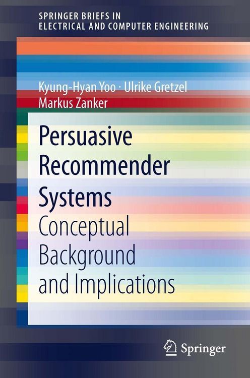Produktbild: Persuasive Recommender Systems