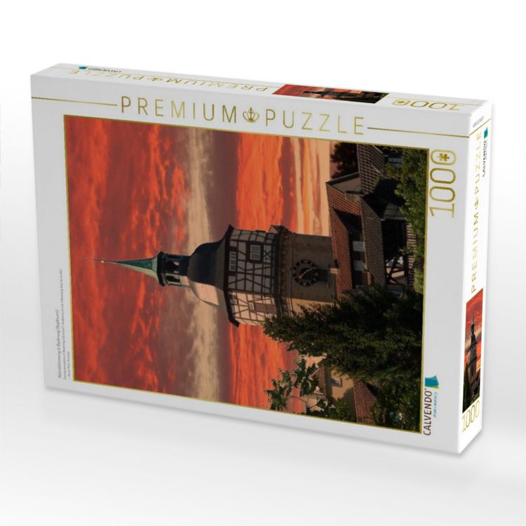 Produktbild: CALVENDO Puzzle Abendstimmung in Backnang (Stadtturm) | 1000 Teile Lege-Gr&ouml;&szlig;e 64x48cm Foto-Puzzle f&uuml;r gl&uuml;ckliche Stunden