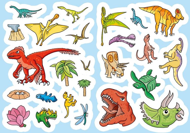 Produktbild: Mein Sticker-Malbuch. Dinosaurier