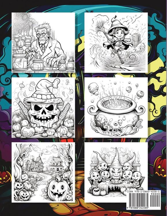 Produktbild: Cute, Creepy, and Spooky Halloween Coloring Book for Kids