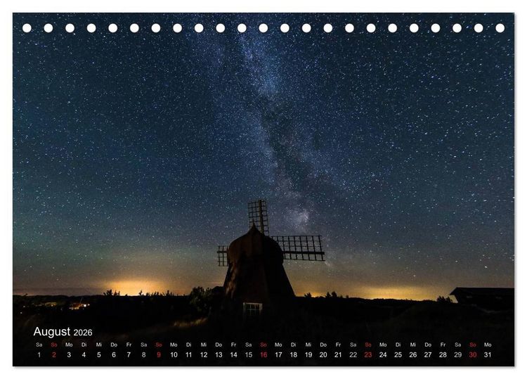 Produktbild: D&auml;nemarks Norden (Tischkalender 2026 DIN A5 quer), CALVENDO Monatskalender