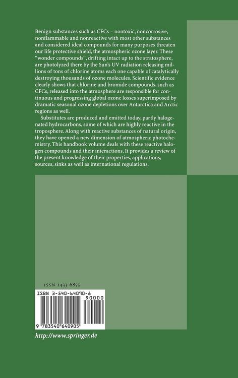 Produktbild: Reactive Halogen Compounds in the Atmosphere