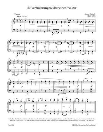 Produktbild: Beethoven: 33 Ver&auml;nderungen &uuml;ber einen Walzer op. 120 / 50 Ver&auml;nderungen &uuml;ber einen Walzer komponiert von den vorz&uuml;glichsten Tonsetzern und Virtuosen