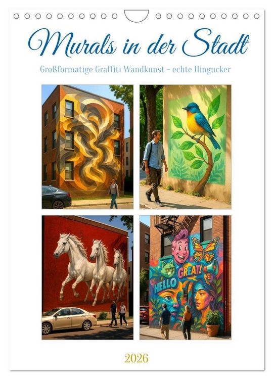 Produktbild: Murals in der Stadt (Wandkalender 2026 DIN A4 hoch), CALVENDO Monatskalender