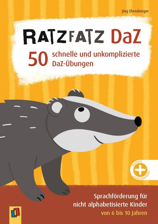Produktbild: Ratzfatz DaZ &ndash; 50 schnelle und unkomplizierte DaZ-&Uuml;bungen