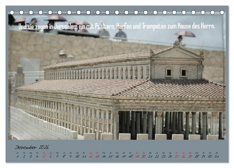 Produktbild: Mit der Bibel in der Hand durch das Heilige Land - Jerusalem (Tischkalender 2026 DIN A5 quer), CALVENDO Monatskalender