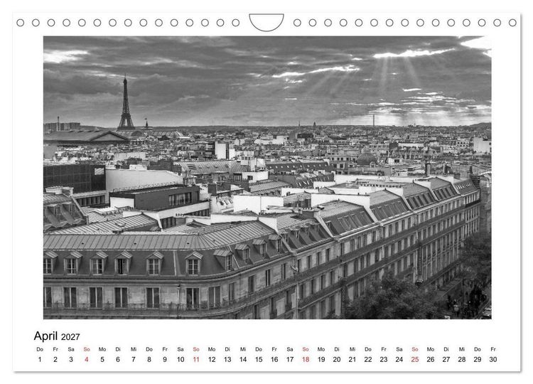 Produktbild: Paris vive la m&eacute;tropole (Wandkalender 2027 DIN A4 quer), CALVENDO Monatskalender