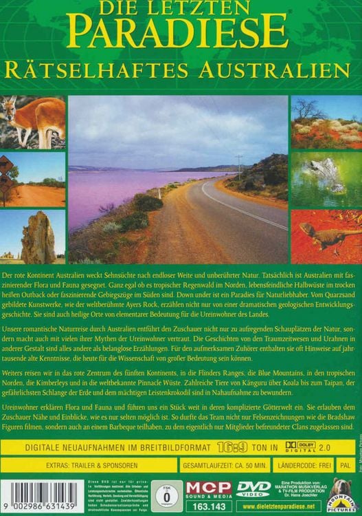 Produktbild: Die letzten Paradiese - R&auml;tselhaftes Australien