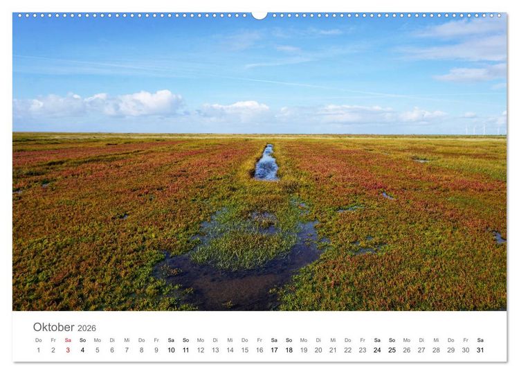 Produktbild: Nordfriesland (hochwertiger Premium Wandkalender 2026 DIN A2 quer), Kunstdruck in Hochglanz