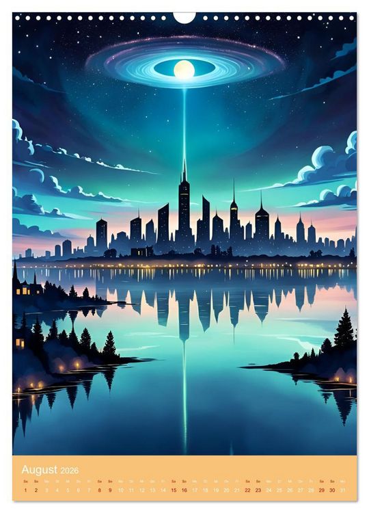 Produktbild: Galaktische Tr&auml;ume (Wandkalender 2026 DIN A3 hoch), CALVENDO Monatskalender