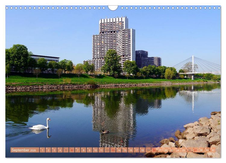 Produktbild: Mannheim - Stadt im Quadrat (Wandkalender 2026 DIN A3 quer), CALVENDO Monatskalender