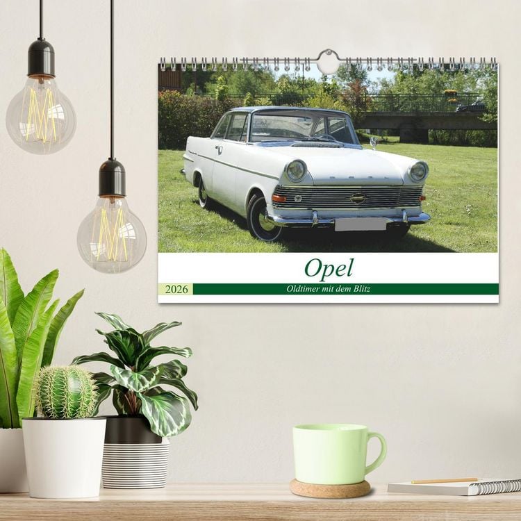 Produktbild: Opel Oldtimer mit dem Blitz (Wandkalender 2026 DIN A4 quer), CALVENDO Monatskalender