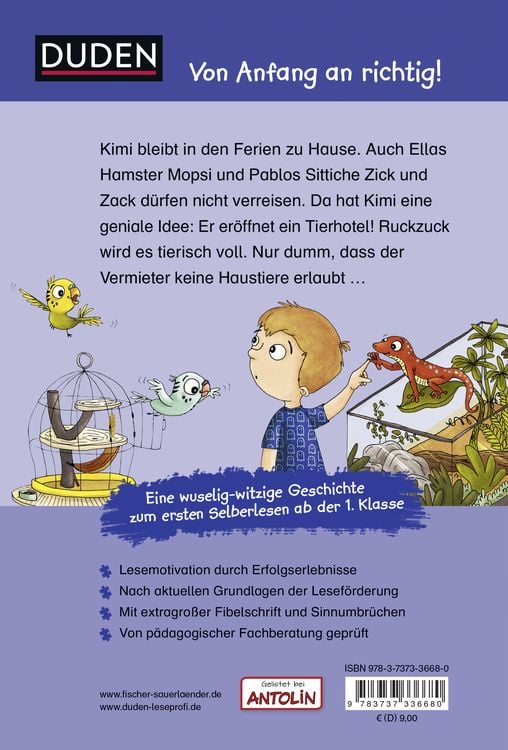 Produktbild: Duden Leseprofi &ndash; Das tierisch tolle Tierhotel, 1. Klasse
