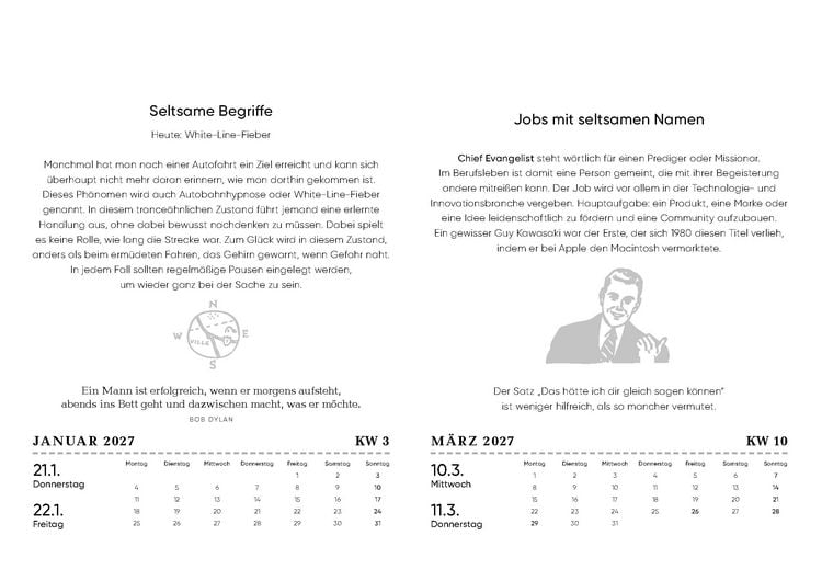 Produktbild: Der M&auml;nner-Kalender 2027
