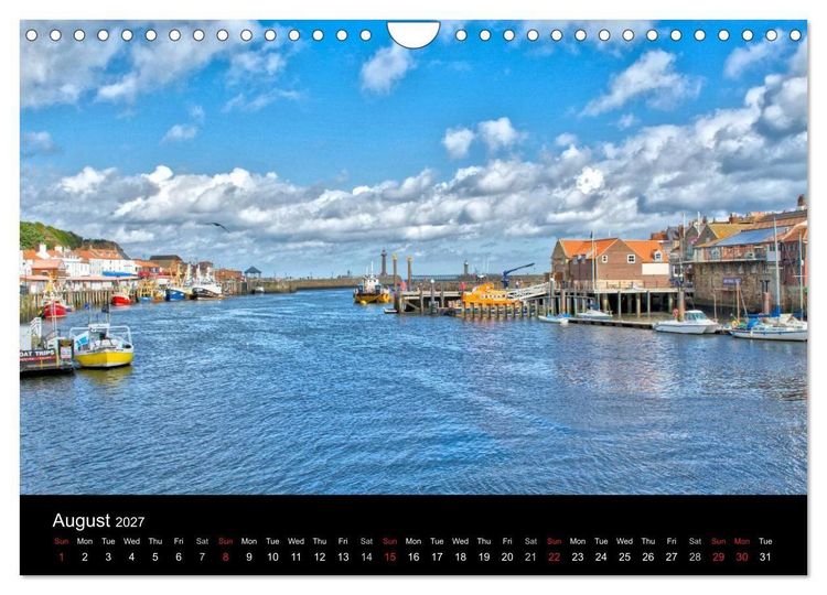 Produktbild: Whitby Harbour (Wall Calendar 2027 DIN A4 landscape), CALVENDO 12 Month Wall Calendar