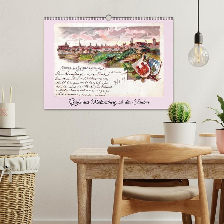 Produktbild: Gru&szlig; aus Rothenburg ob der Tauber (Wandkalender 2026 DIN A3 quer), CALVENDO Monatskalender