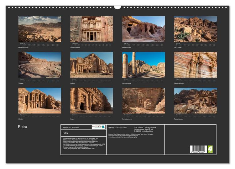 Produktbild: Petra (Wandkalender 2026 DIN A2 quer), CALVENDO Monatskalender