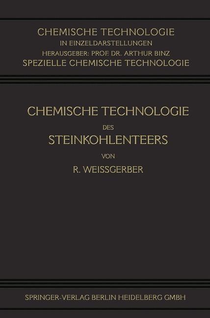 Produktbild: Chemische Technologie des Steinkohlenteers