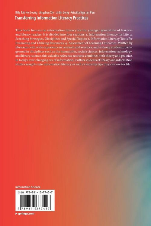 Produktbild: Transferring Information Literacy Practices