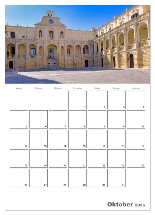 Produktbild: Faszinierendes Apulien (Wandkalender 2026 DIN A3 hoch), CALVENDO Monatskalender