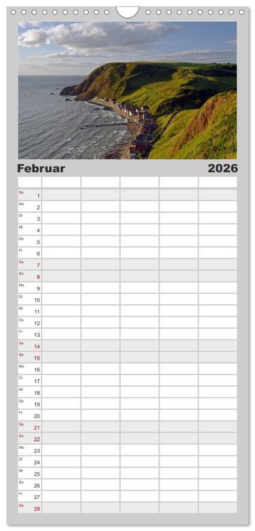 Produktbild: Familienplaner 2026 - Schottland mit 5 Spalten (Wandkalender, 21 x 45 cm) CALVENDO