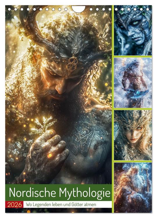 Produktbild: Nordische Mythologie (Wandkalender 2026 DIN A4 hoch), CALVENDO Monatskalender