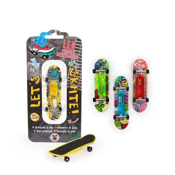 Produktbild: SPEED LED Finger-Skateboard, 4-fach sortiert