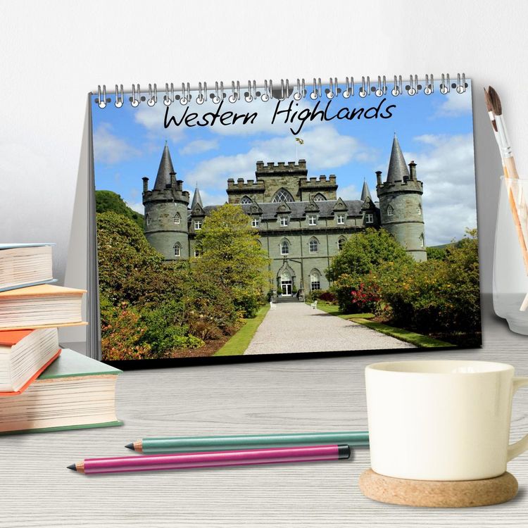 Produktbild: Western Highlands - Schottland (Tischkalender 2026 DIN A5 quer), CALVENDO Monatskalender