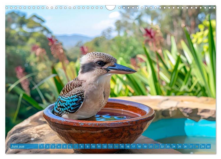 Produktbild: Der Kookaburra - Im australischen Busch mit dem lachenden Hans (Wandkalender 2026 DIN A3 quer), CALVENDO Monatskalender