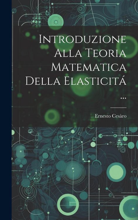 Produktbild: Introduzione Alla Teoria Matematica Della Elasticit&aacute; ...