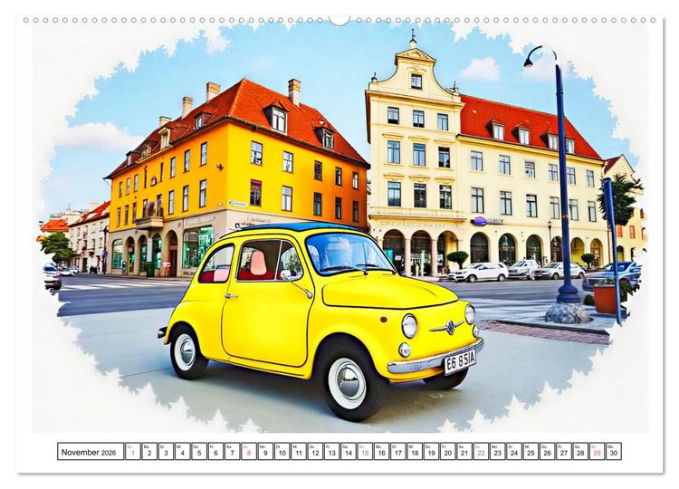 Produktbild: Kultautos der 1960er Jahre (Wandkalender 2026 DIN A2 quer), CALVENDO Monatskalender