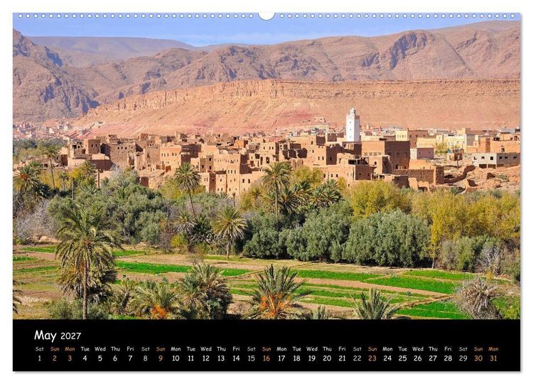Produktbild: Impressions of Morocco 2027 (High Quality Premium Wall Calendar 2027 DIN A2 landscape),CALVENDO 12 Month Wall Calendar