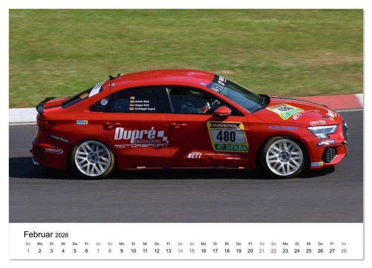 Produktbild: Die Vier Ringe im Motorsport (Wandkalender 2026 DIN A4 quer), CALVENDO Monatskalender