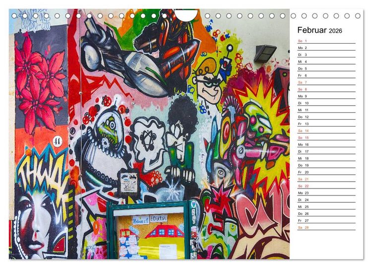 Produktbild: Graffiti (Wandkalender 2026 DIN A4 quer), CALVENDO Monatskalender