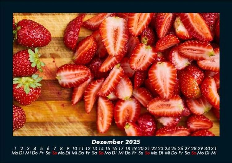 Produktbild: Obstkalender 2025 Fotokalender DIN A5