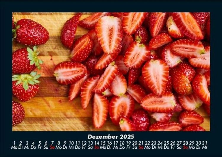 Produktbild: Obstkalender 2025 Fotokalender DIN A5