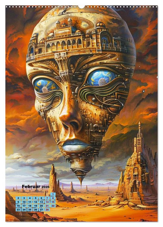 Produktbild: Surrealismus (hochwertiger Premium Wandkalender 2026 DIN A2 hoch), Kunstdruck in Hochglanz