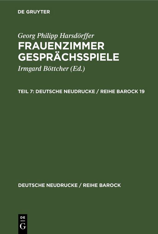 Produktbild: Frauenzimmer Gespr&auml;chsspiele. Teil 7