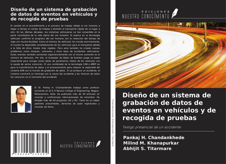 Produktbild: Dise&ntilde;o de un sistema de grabaci&oacute;n de datos de eventos en veh&iacute;culos y de recogida de pruebas